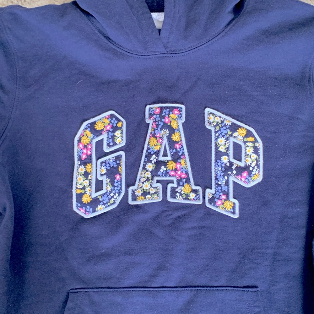 Gap logo flower hoodie